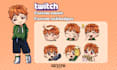draw cute chibi emote and badges for twitch in anime style