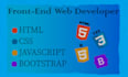 be your front end web developer in html,css,js