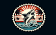 do creative shark vintage logo design