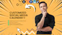 create custom social media content calendar