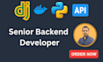 be your professional python django backend developer, rest API expert