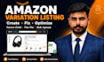 create amazon product variation listing  or fix amazon listing