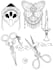 design a tattoo in black lines
