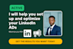 help you set up your linkedin ads