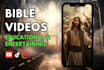 create educational bible videos for social media