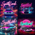 create unique synthwave style album art with ai