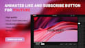 make a full page animated youtube like and subscribe button