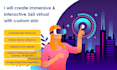 create interactive 360 virtual tours with custom skins