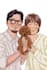 draw cute cartoon couple illustration