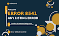 fix all amazon listing errors and brand name errors 8541 5995 5461 and 8572
