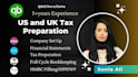 do US and UK tax preparation, bookkeeping, tax form filing, and hmrc filing