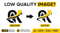 redraw logo and convert low quality images to vector files