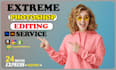 do photoshop work, photo edit, color change, image editing, object remove in 3h