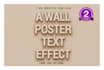 photoshop effects replicate your logo into wall poster style