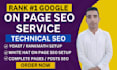 do on page SEO and technical optimization with rankmath and schema markup