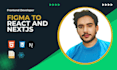 convert figma to responsive react js , figma to next js,