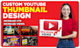 design clickbait youtube thumbnail and banner