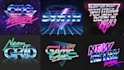 design 80s retro logo