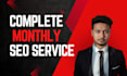 do complete monthly SEO service for organic traffic growth