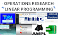 do linear programming and operation research using excel solver and lingo