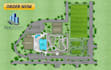 professionally draw map illustration, property map, backyard, landscape design