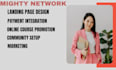 set up your mighty networks landing page or membership site