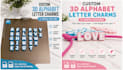 create custom 3d letter charms ready for 3d printing