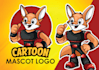 design stunning mascot logo and cartoon characters