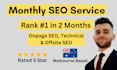 provide local SEO monthly service for australian websites