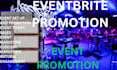 plan and manage your events on eventbrite, event promotion