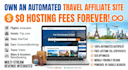 build a travel affiliate website without hosting fees