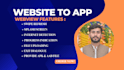 convert the website into an android app