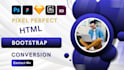 convert psd to html xd to html figma to html bootstrap 5 with responsive