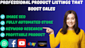 promote, advertise your amazon, etsy, ebay and  shopify store for more sales