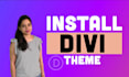 install divi theme on your website