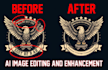 fix flaws upscale enhance and remove background of your ai art images