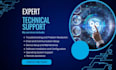 provide  IT support help desk and online technical help services