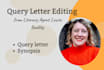 critique your query letter or synopsis