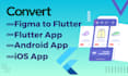 do figma to flutter app,flutter ui design for your mobile app development