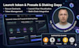 develop secure defi smart contract for token presale staking on solana base bsc