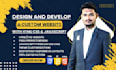 design and develop a custom website with html css and javascript