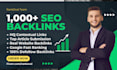 do 1000 off page seo backlinks, white hat link building