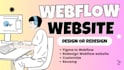 design or redesign webflow website