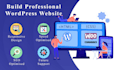 design and develop a professional wordpress website for you