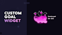 do custom goal widget of your character
