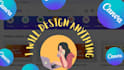 create any design using canva