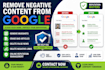 remove false bad news mugshots arrest records negative links fb ig  from google