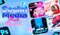 design ad image, creative post, amazon ad banner facebook, instagram