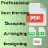 parse, extract, arrange your large PDF to CSV,xls,sql