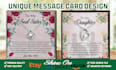 do attractive jewelry message card design for shineon